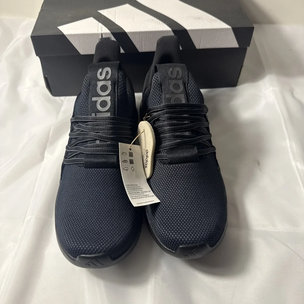 Adidas Lite Racer Adapt 7.0 Black Running Shoe Slip On Mens Size 5 Casual School